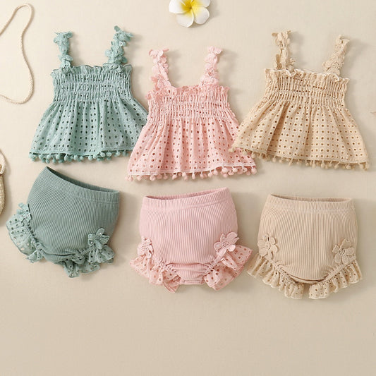 Baby Girl Infant Fashion Two-piece Suit