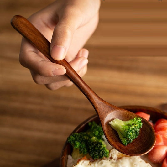 Good-looking Eating Japanese Small Wood Spoon